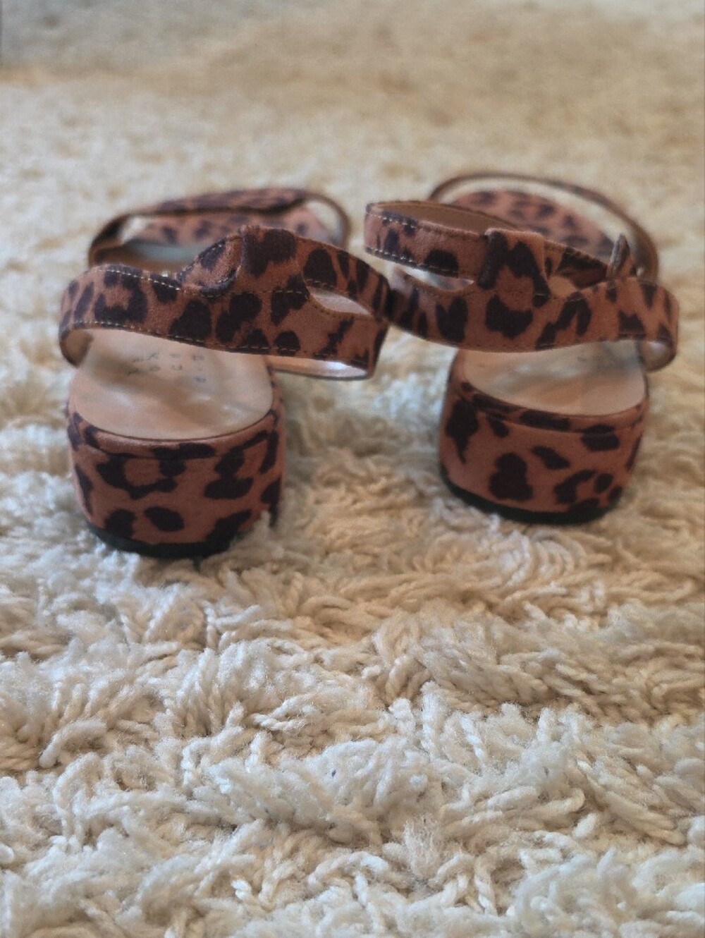 a new day Leopard Print Ankle Strap Sandals - Brown/Tan - Picture 3 of 5
